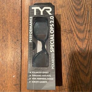 TYR Polarized Special Ops 2.0 Swim Goggles Anti-Fog Polarized Lenses New In Box
